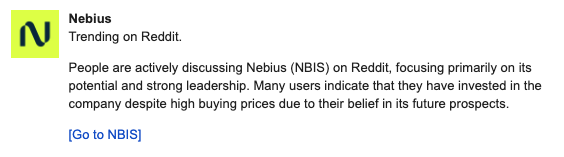 Nebius Reddit Alert